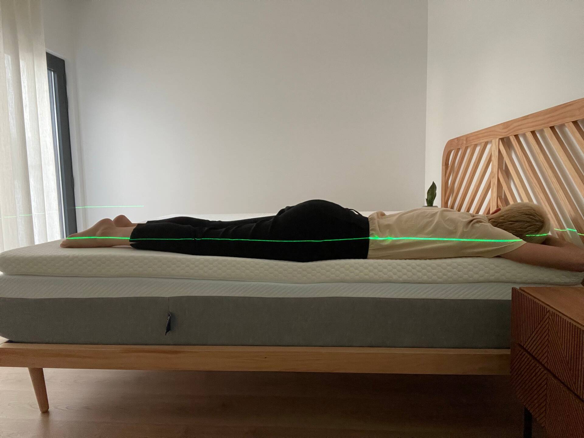 Topper firme bambu dormir boca abajo